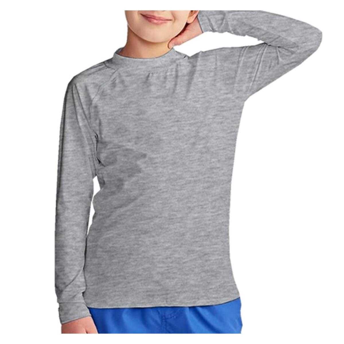 Rashguard SS M/L lineas gris niño - Imagen 2