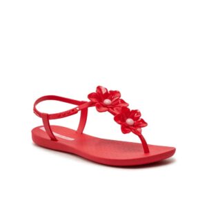 Sandalia Ipanema Duo Flower roja mujer