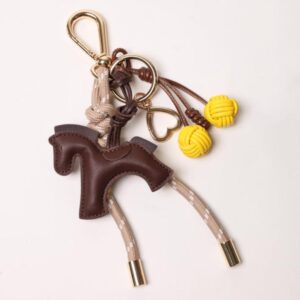 Key Chain Pop Ups Espresso Horse and Yellow Cherries