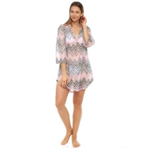 Salida Elif Highland chevron rosado y gris