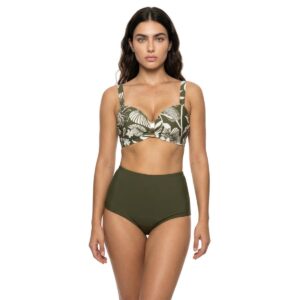 Bottom Garotas cintura alta verde selva