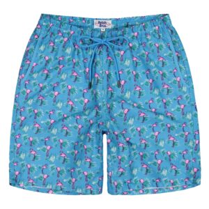 Calzoneta Beach Bros flamingo celeste niño