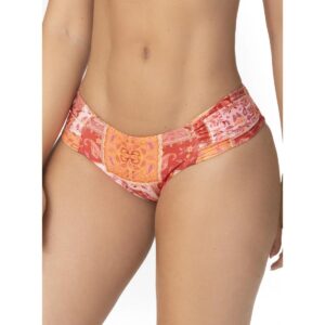 Bottom Garotas Solnic paisley rojo y naranja