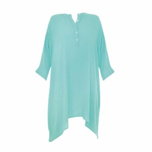 Camisa Sunflair larga turquesa