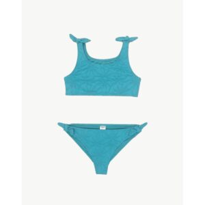 Bikini Angel Beach 2pz Palm Palm teal niña 7-16yr