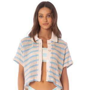 Camisa Maaji HS25 Icy Stripes Wavy