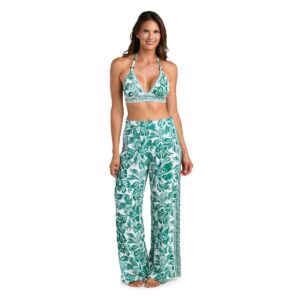 Pantalon LB Botanical Brocade verde