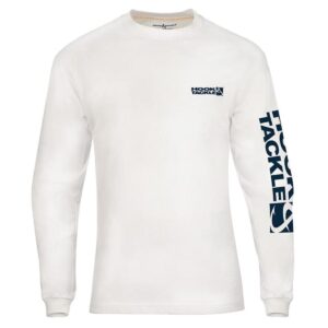 Camisa Hook & Tackle M/L algodon Fish Flags blanca hombre