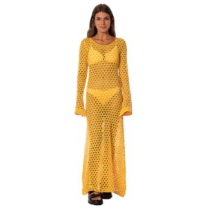 Vestido Maaji SP26 largo Golden Hour Crisp