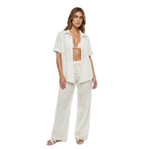 Camisa Garotas M/C ojalillo blanca bordado