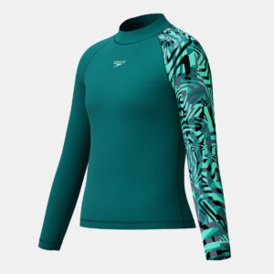 Rashguard Speedo M/L niño verde jade/neon