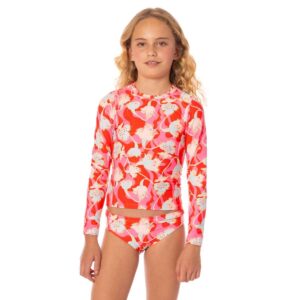 Set de Rashguard Maaji niña ICON26 Floral Rush Odyssey