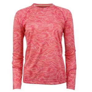 Rashguard Hook & Tackle M/L Swells rojo mujer