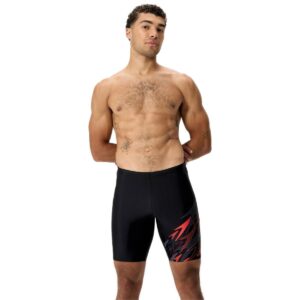Jammer Speedo Medley Logo hombre negro/rojo