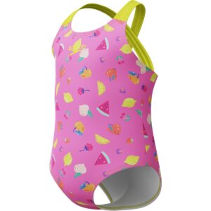 Calzoneta Speedo rosada con frutas niña 4-6yr