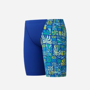 Jammer Speedo Print V-Cut niño azul/flores celeste
