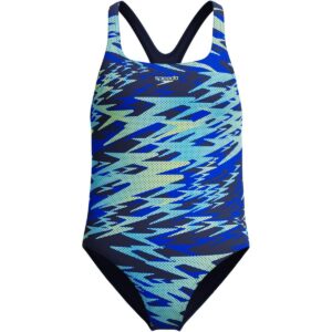 Calzoneta Speedo Endurance Pro HyperBoom Allover Medalist niña tonos azul