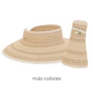 Sombrero SunNsand HH1482 ribbon rollup mujer
