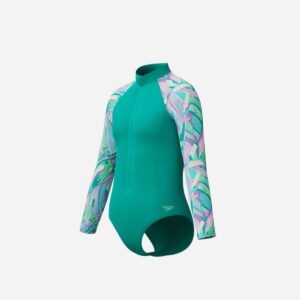 Calzoneta Speedo M/L niña esmeralda/estampado pastel