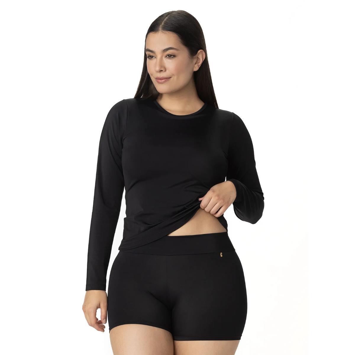 Bottom short Garotas Acuafit negro - Imagen 2