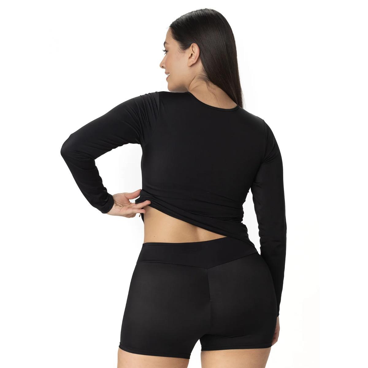 Bottom short Garotas Acuafit negro - Imagen 3
