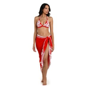 Pareo LB Mariner Blooms ruby rojo