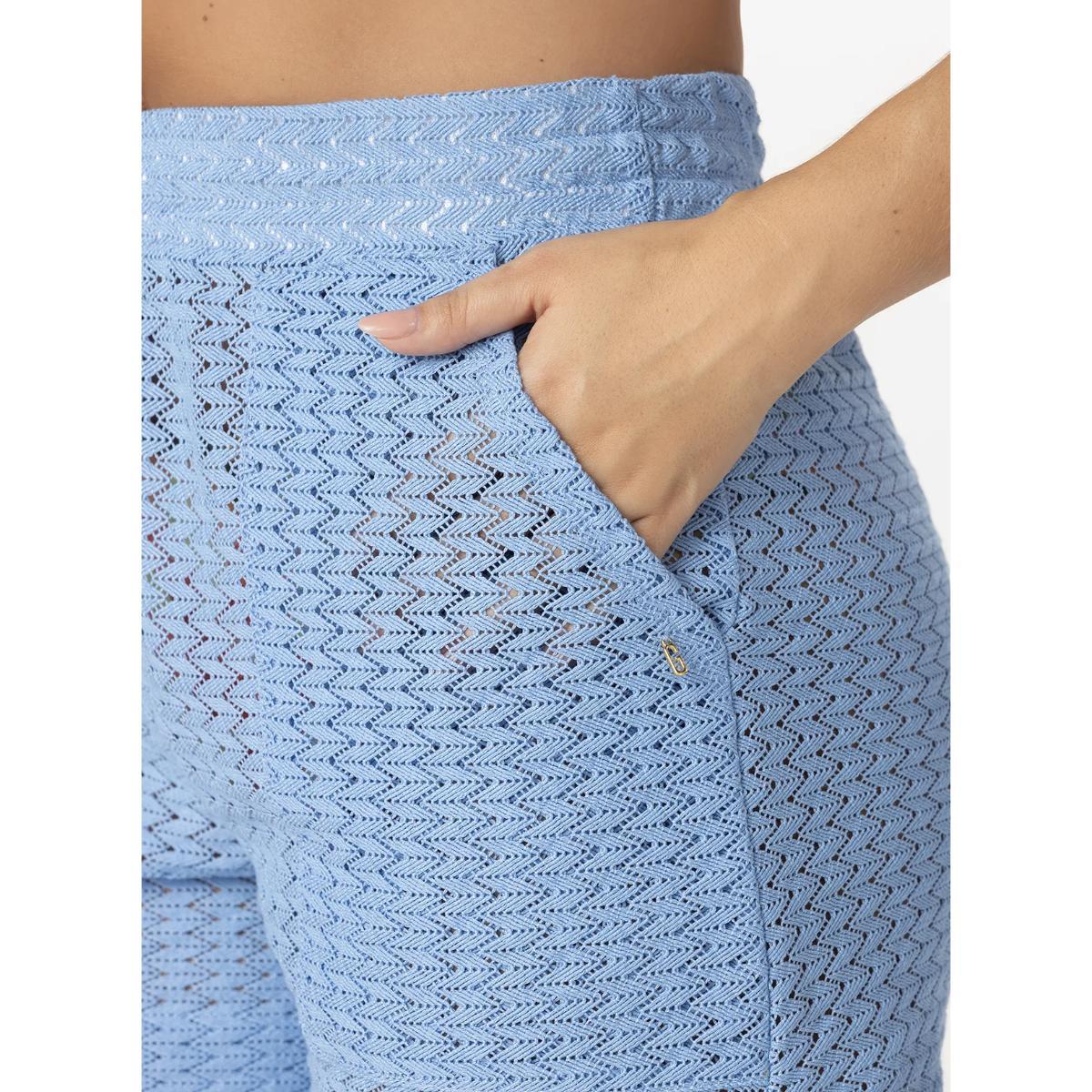 Short Garotas chevron celeste - Imagen 4