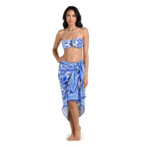 Pareo LB Botanical Brocade azul