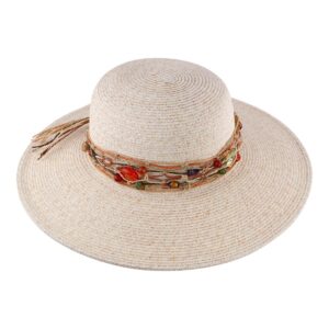 Sombrero Lucky 7 FH01 piedras con cuerda mujer