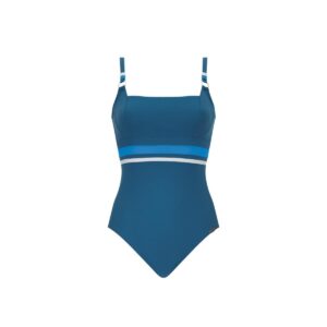 Calzoneta Sunflair 22056 aqua con linea square neck