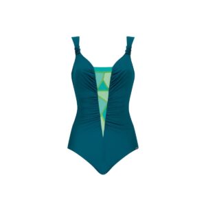 Calzoneta Sunflair 22043 aqua escote con patron