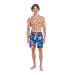 Boardshort Eidon Poche café/azul hombre