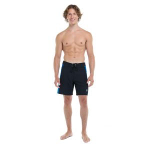 Boardshort Eidon Side Shore negro linea azul hombre