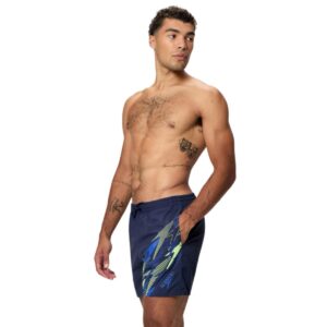 Calzoneta Speedo playa hombre Medley Logo hombre azul/amarillo