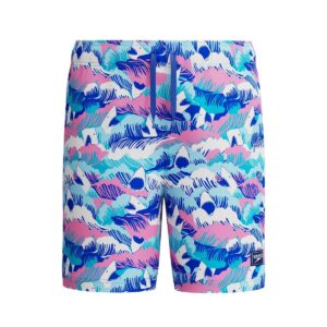 Calzoneta Speedo playa niño celeste y rosado con tiburones