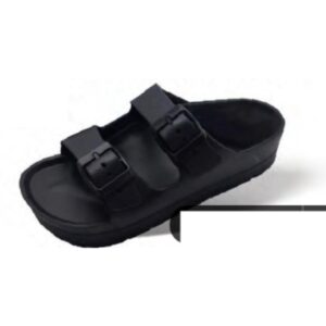 Sandalia Surf 7 niñas Jr tallas 11-3 doble hebilla negro