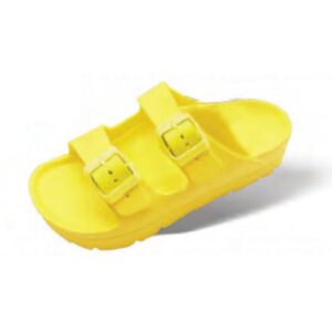 Sandalia Surf 7 niñas Jr tallas 11-3 doble hebilla amarillo