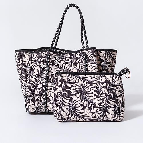 Bolso Pop Ups Everyday Tote Palms Dreams Black - Imagen 3