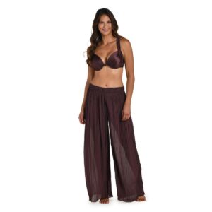 Pantalon LB Sunbeams plisada café