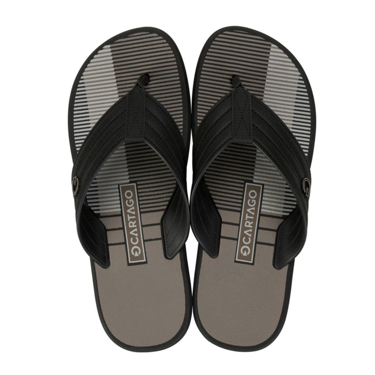 Sandalia Cartago Montreal negro/beige hombre