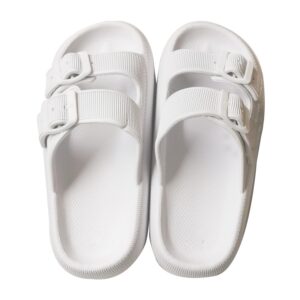 Sandalia Surf 7 FF344 doble hebilla blanco mujer