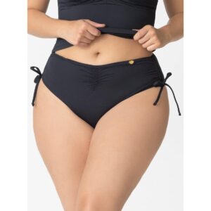 Bottom Garotas cintura alta lateral ajustable negro