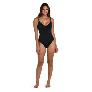 Calzoneta LB shirred front solida negra