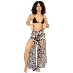 Pantalon Jordan Taylor wrap leg mesh tiger zebra