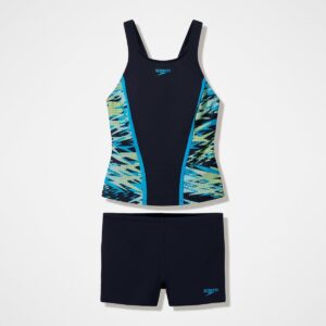 Tankini Speedo Endurance Pro HyperBoom Splice mujer negro/tonos aqua